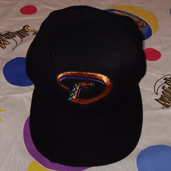 90s New Era Authentic Diamond Collection Arizona Diamondbacks Fitted Hat Cap - Picture 1 of 4
